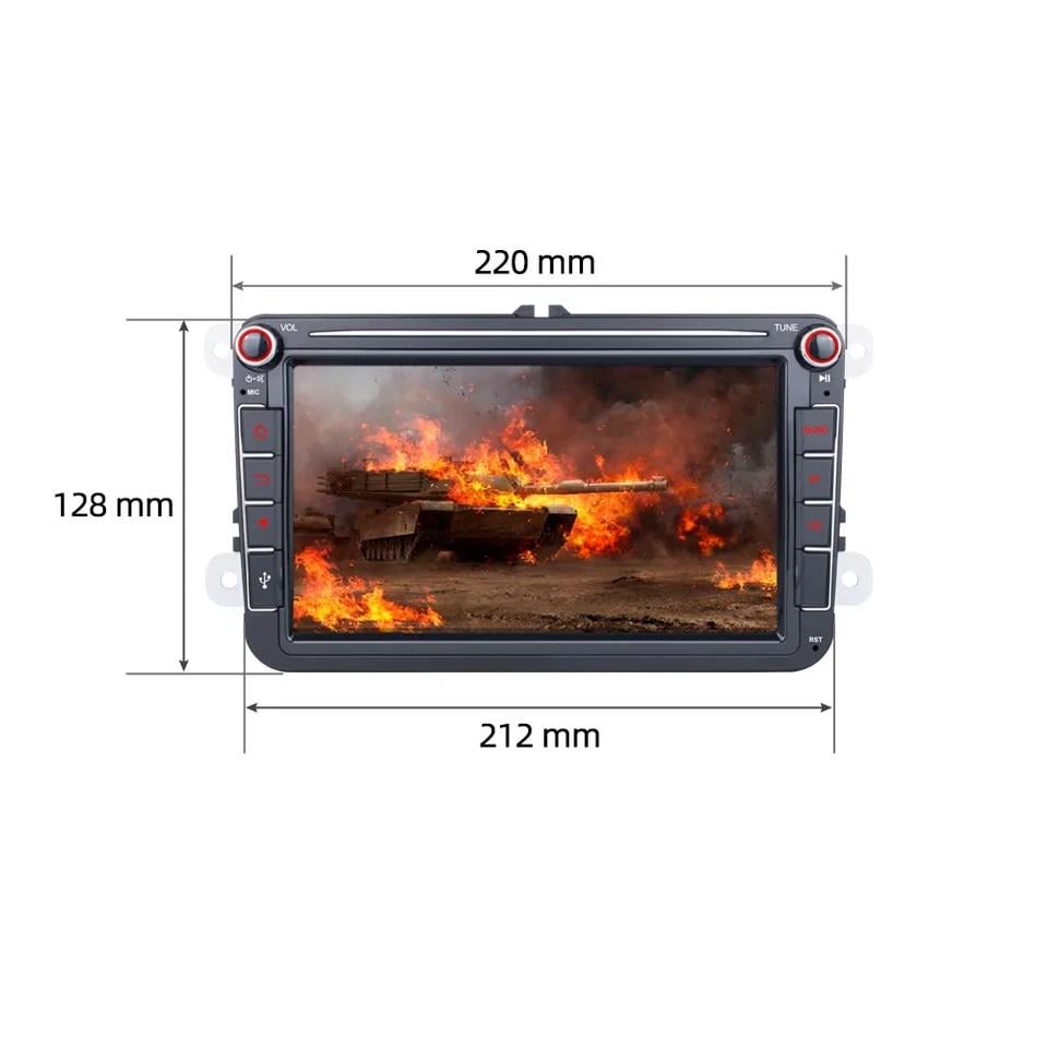 Автомагнитола штатная Skoda Fabia 2008-2014/Roomster Mekede 1/16 GreenLight Android 10/GPS/WiFi/USB (12293436) - фото 3