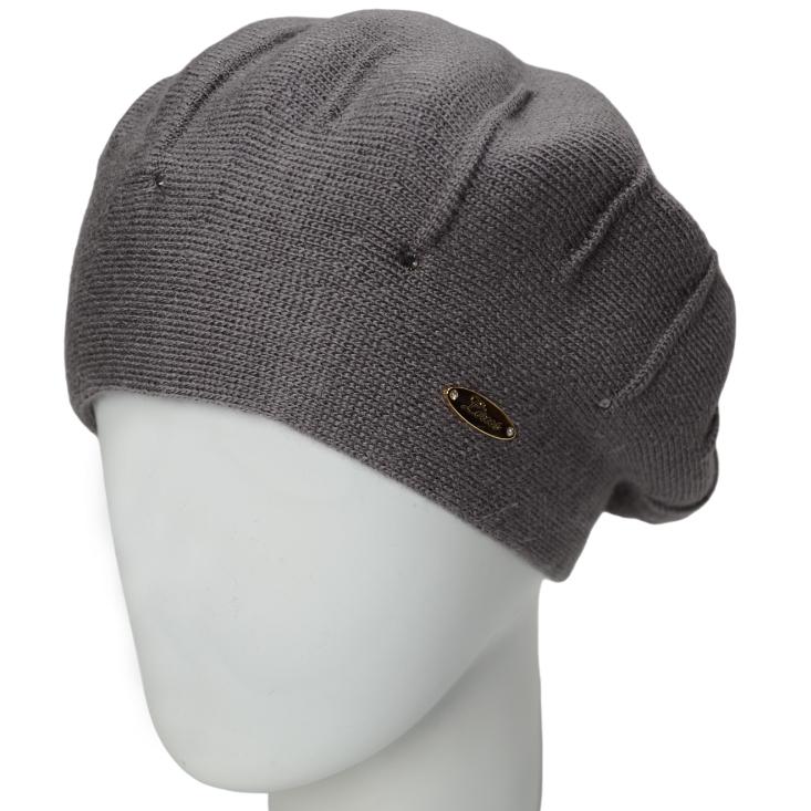 Берет женский Lirus Тома двойной на стойке Дым