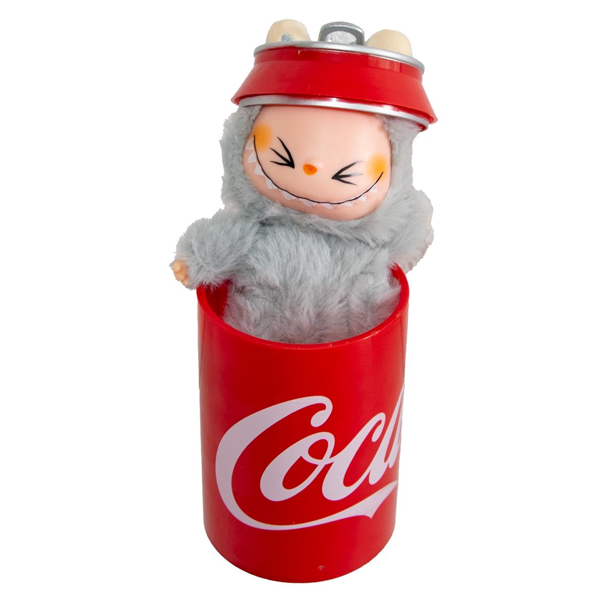 Мини-фигурка Labubu The Monsters в банке Coca-Cola Серый (1011037-Gray)