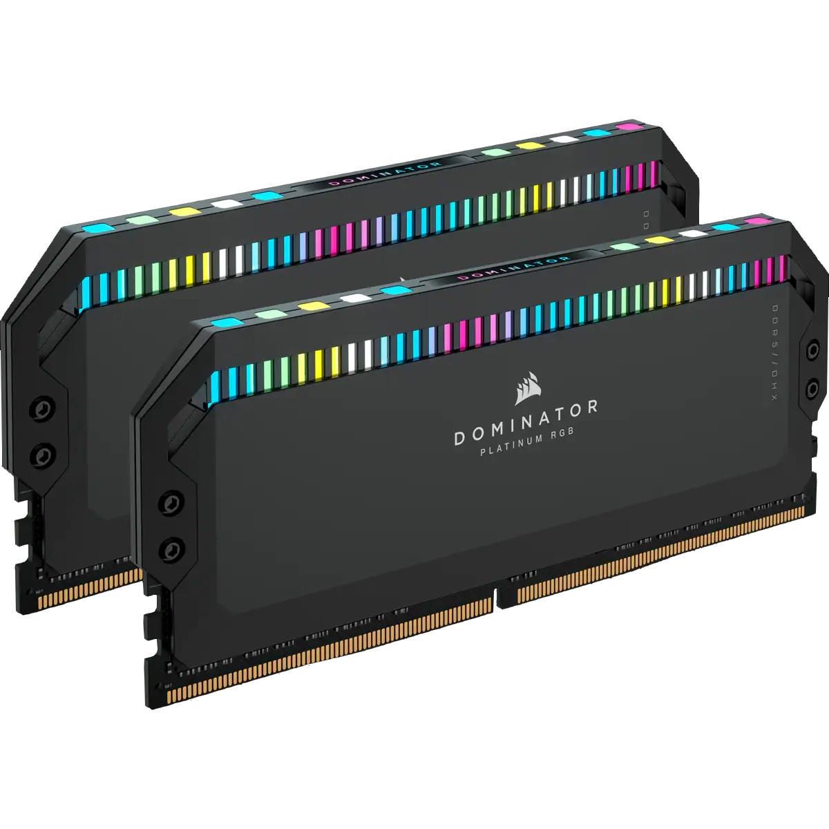 Оперативная память Corsair Dominator Platinum RGB DDR5 2x32GB/6000 Black (CMT64GX5M2B6000C30)