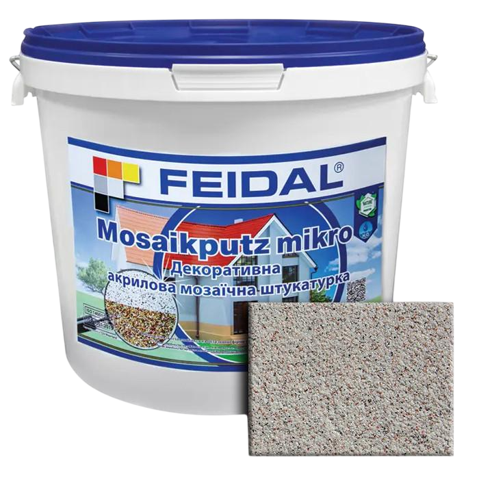 Штукатурка декоративная акриловая мозаичная Feidal Mosaikputz mikro M01 25 кг (1886455364)