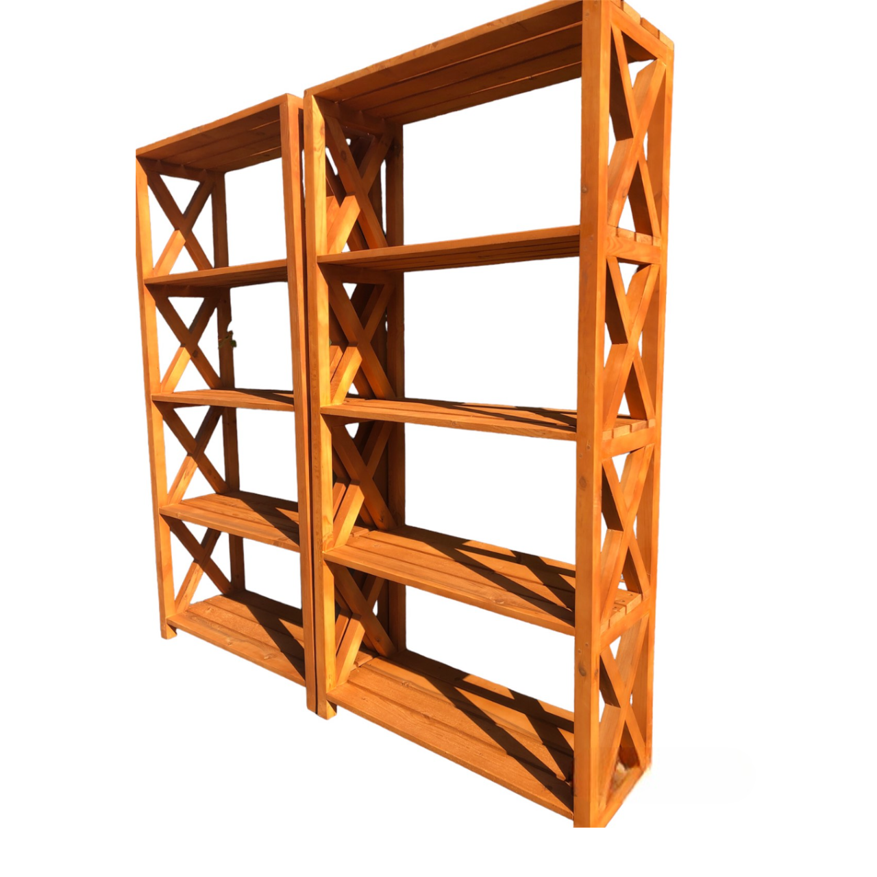 Стелаж дерев'яний складський на 5 поличок (СД002)