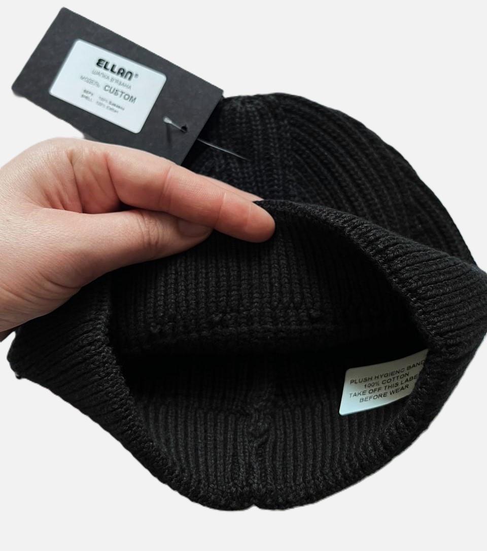 Шапка мужская вязаная ELLAN CUSTOM Черный (2492679477) - фото 7 Шапка мужская вязаная ELLAN CUSTOM Черный (2492679477) - фото 7