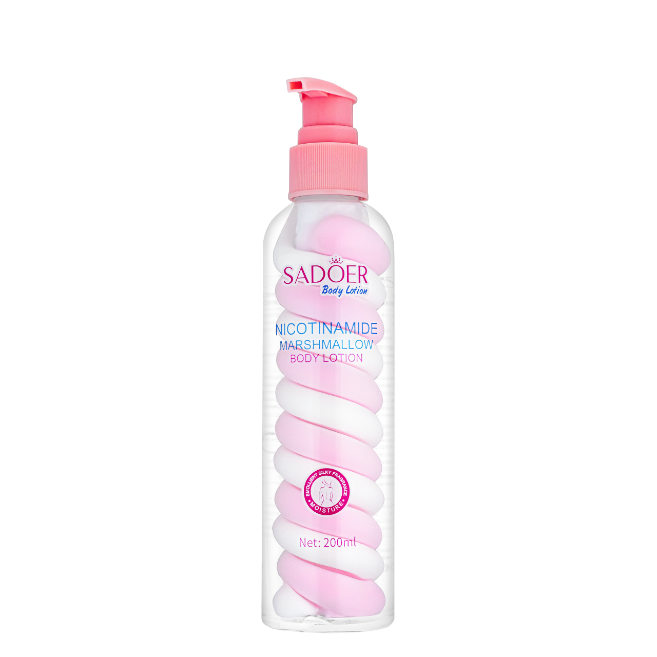 Лосьйон для тіла Sadoer Nicotinamide Marshmallow Body Lotion 200 мл (SD45224) Лосьйон для тіла Sadoer Nicotinamide Marshmallow Body Lotion 200 мл (SD45224)