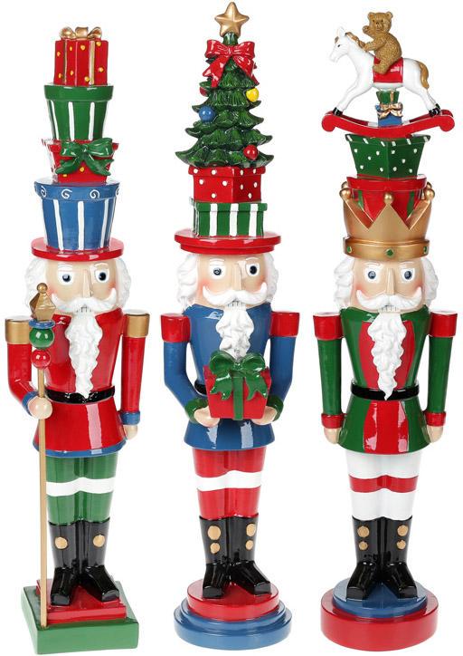 Фигура декоративная Щелкунчик Подарки 12х10х51 см - фото 2 Фигура декоративная Щелкунчик Подарки 12х10х51 см - фото 2
