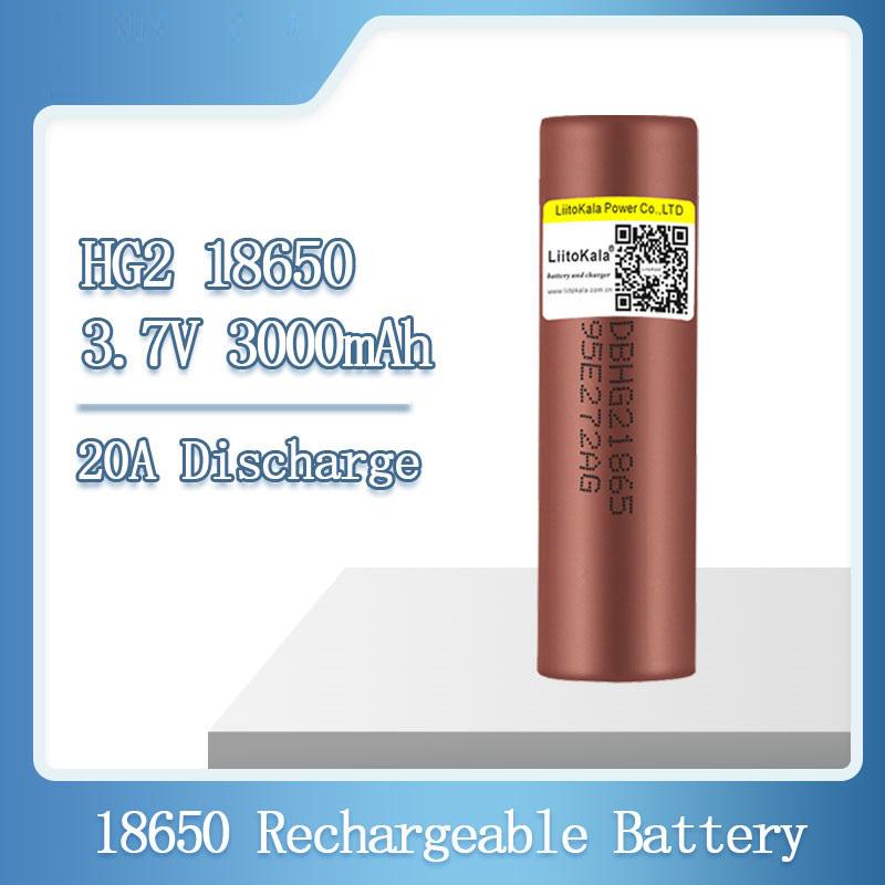 Акумулятор LiitoKala 18650 HG2-N 3000 mAh 4 шт. (129119) - фото 5