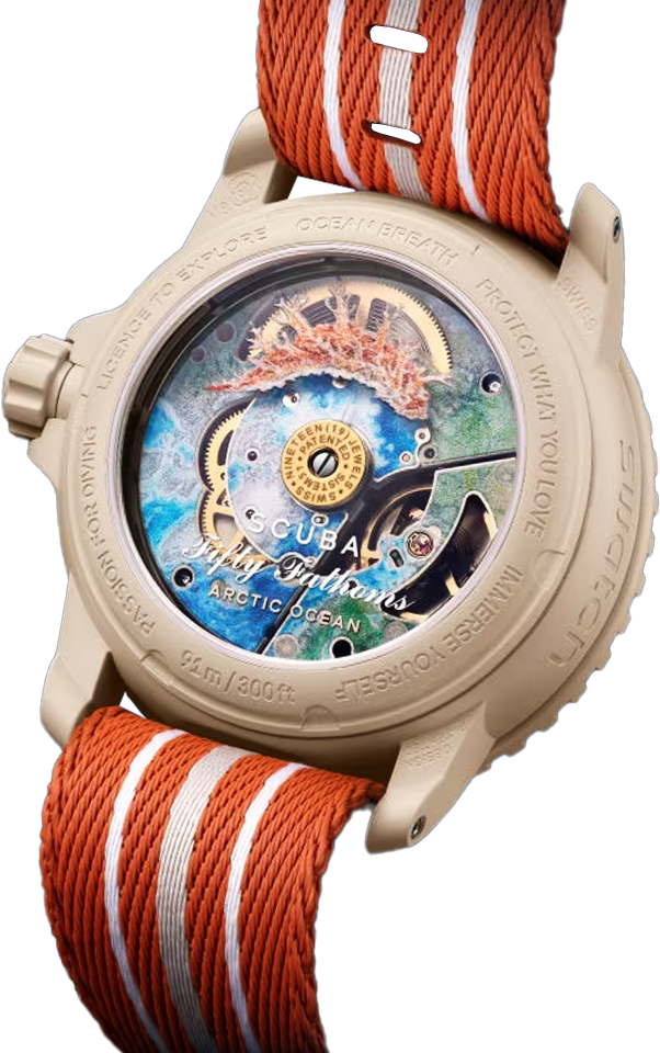 Наручний годинник Swatch Blancpain Bioceramic Scuba Fifty Fathoms Collection Arctic Ocean (SO35N100) - фото 2