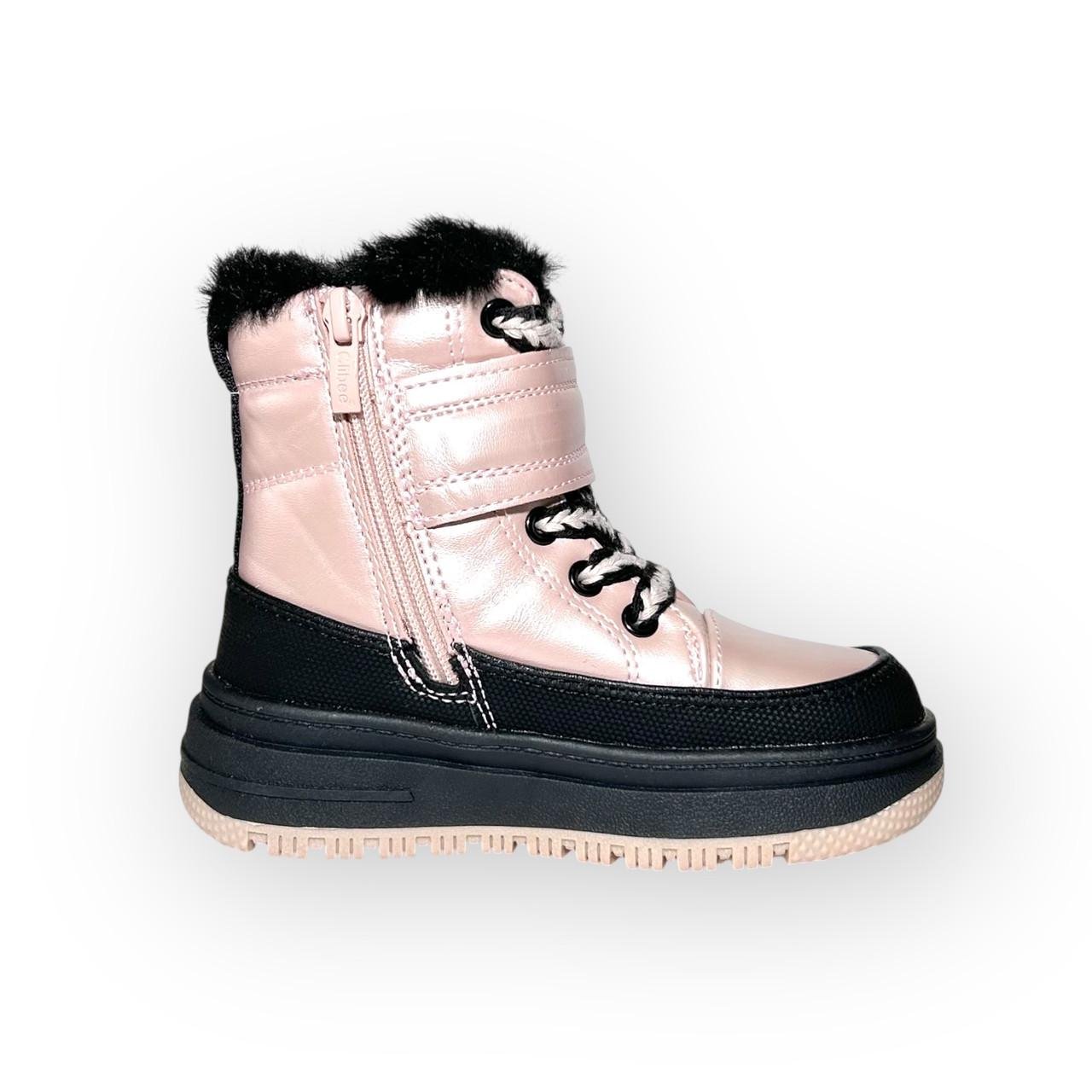 Чоботи дитячі зимові для дівчинки Clibee р. 28/18 см Рожевий (HB532) - фото 4