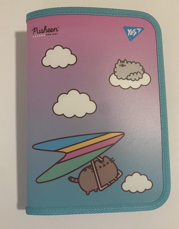 Папка для тетрадей YES В5 Pusheen пластиковая на молнии (500204)