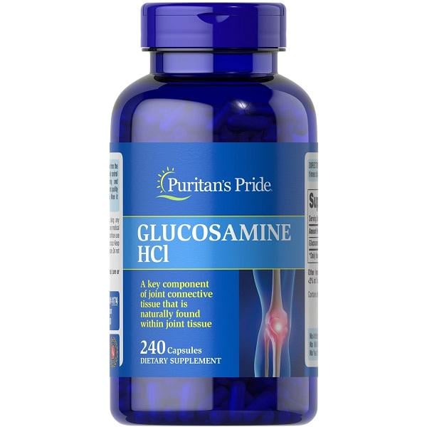 Натуральная добавка для суставов и связок Puritan's Pride Glucosamine HCL 680 mg 240 капс. (000020936)