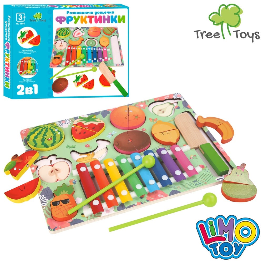 Дерев'яна іграшка Tree Toys Дошка багатофункціональна MD 1895 в коробці (113568) - фото 2