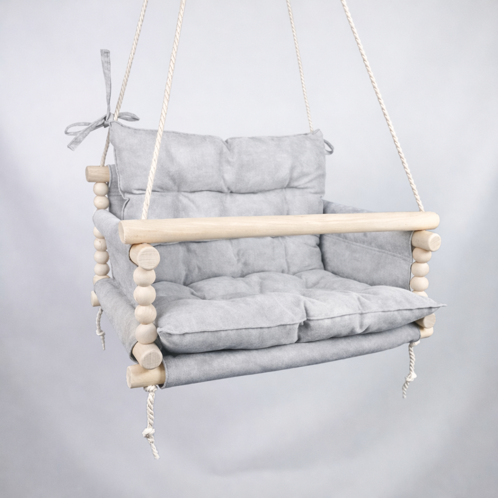 Детские качели подвесные Джуниор водоотталкивающая мрамор Светло-серый (gs-9106)