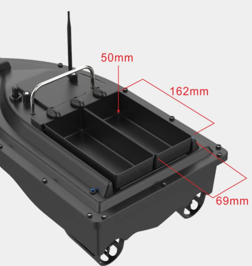 Човник для підгодовування риби Flytec d16c 2 бункери для різного підгодовування до 2 кг до 500 м (2709378602) - фото 4 Човник для підгодовування риби Flytec d16c 2 бункери для різного підгодовування до 2 кг до 500 м (2709378602) - фото 4