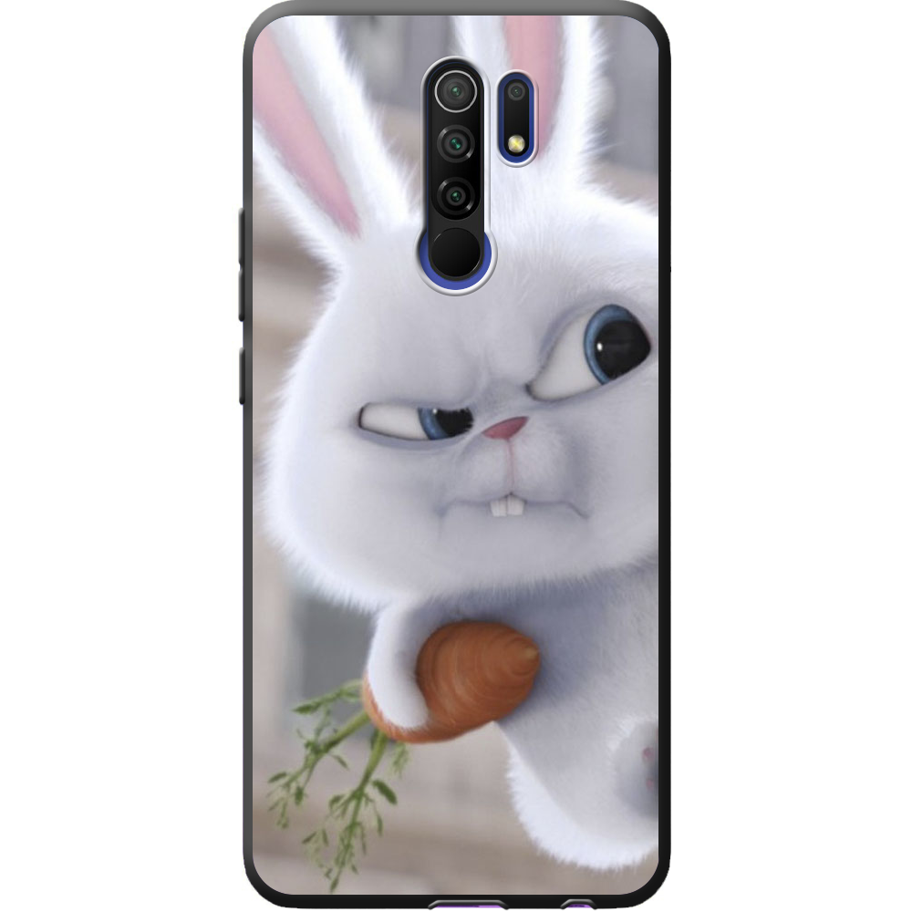 Чехол BoxFace Xiaomi Redmi 9 Rabbit Snowball Черный силикон (40233-up1116-40357)
