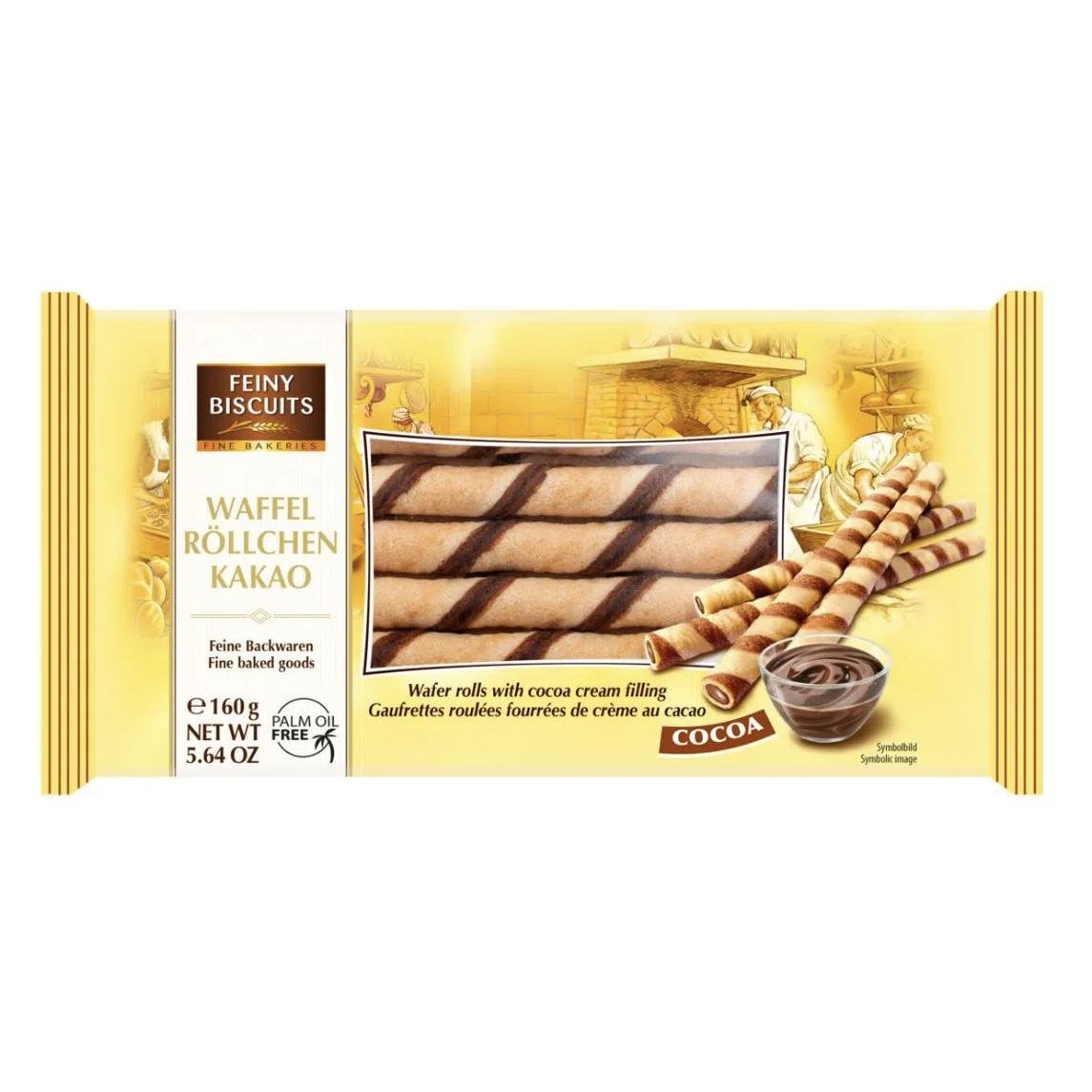 Трубочки з какао Feiny biscuits 160 г (8709447)