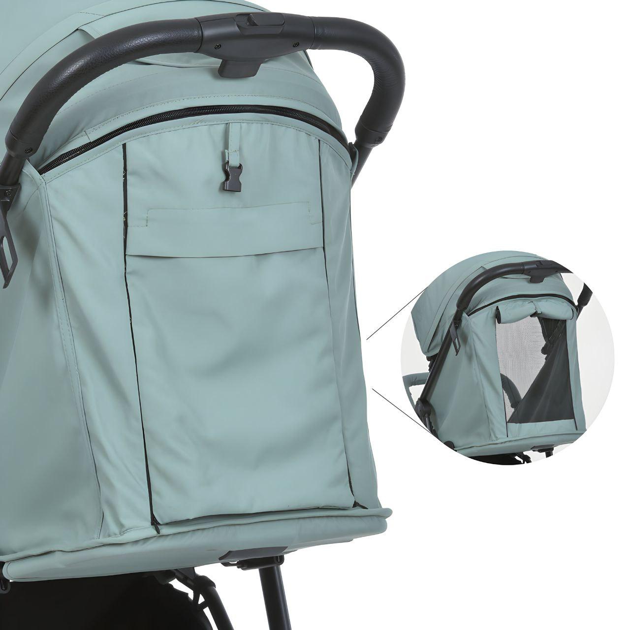 Коляска-книжка прогулочная Bambi M 4249-2 максимальная нагрузка до 25 кг Green Matt (24039636) - фото 6
