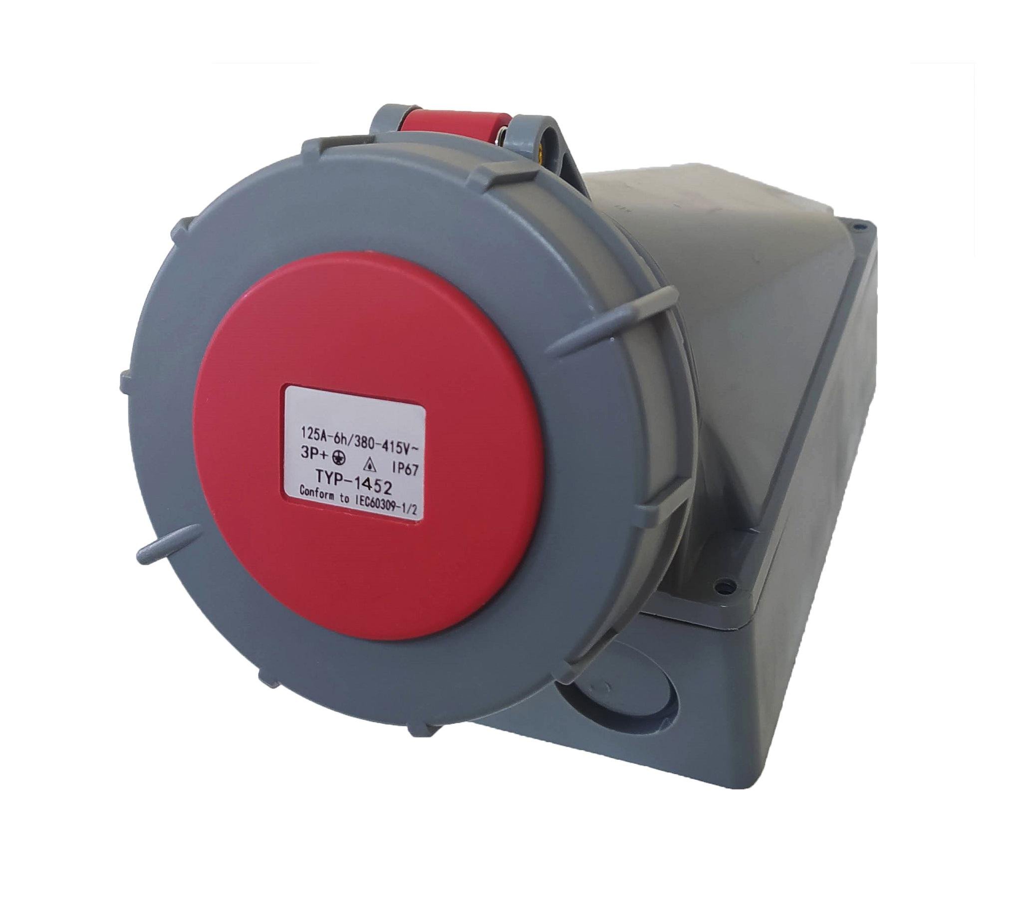 Розетка стационарная TechnoSystems 3Р+PЕ+N 125А 380В IP67 (5502495)