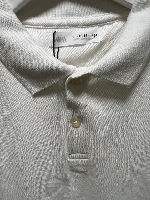 Поло с длинным рукавом Zara 13-14 лет до 164 см Белый (30166253) - фото 9