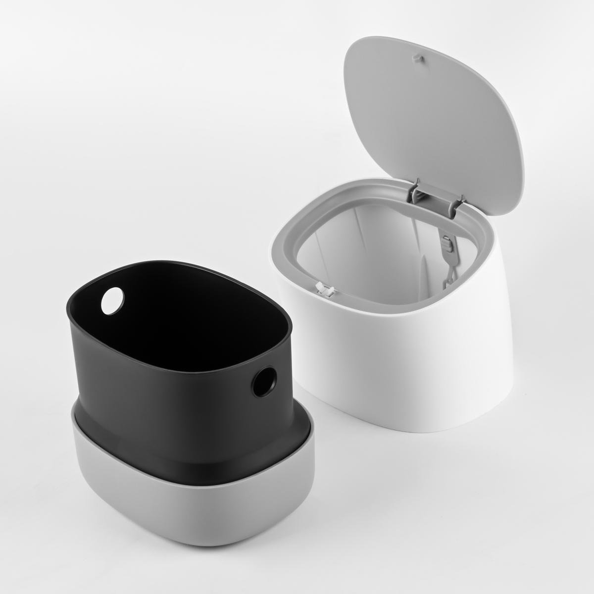 Мусорное ведро MVM BIN-21 с крышкой 1,5 л Серый (227386) - фото 12 Мусорное ведро MVM BIN-21 с крышкой 1,5 л Серый (227386) - фото 12