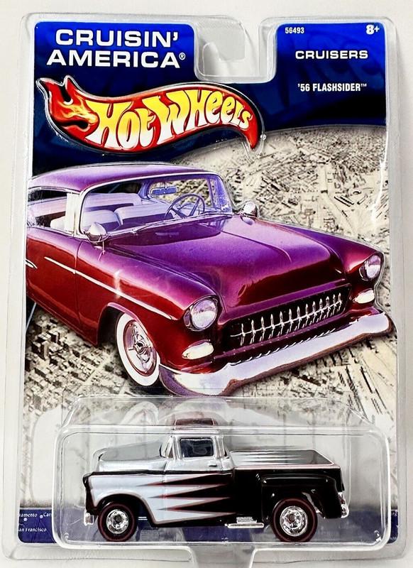 Игрушечная машинка Hot Wheels Premium 56 Flashsider Chevy 2002 Cruisin America Cruisers Real Riders (56493)