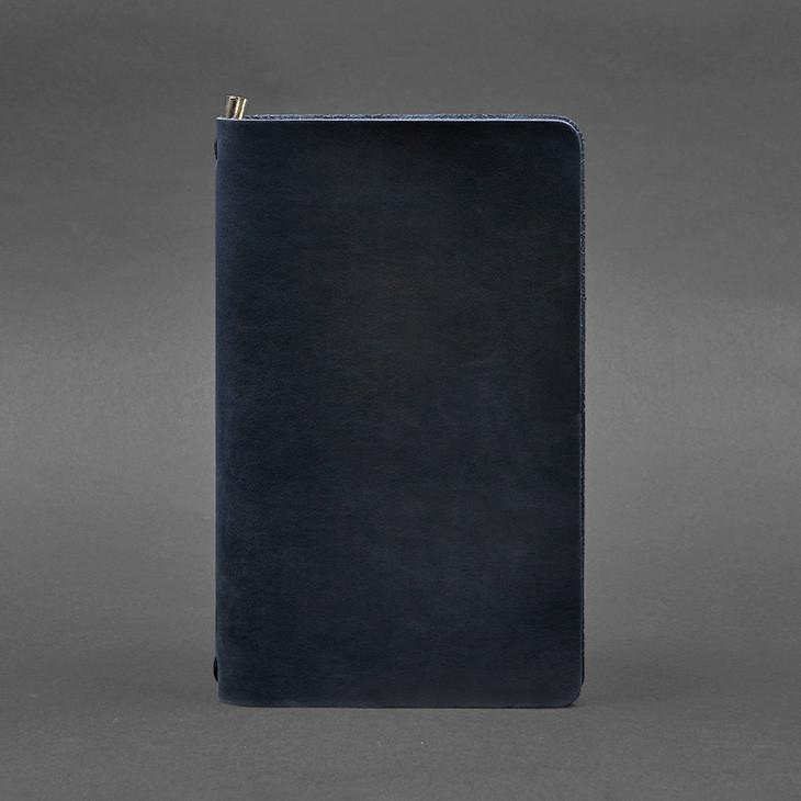 Блокнот шкіряний Софт-бук 8.0 Crazy Horse на гумці Синій (A-028073) - фото 3 Блокнот шкіряний Софт-бук 8.0 Crazy Horse на гумці Синій (A-028073) - фото 3