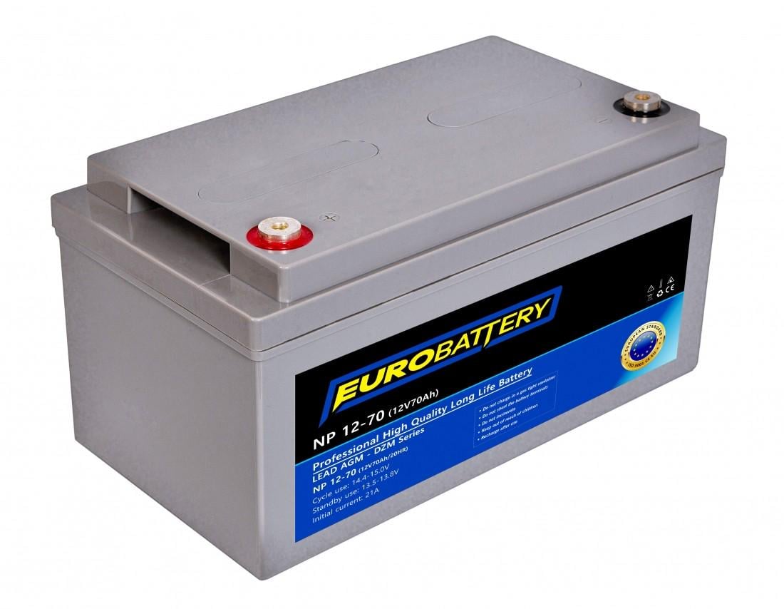 Аккумулятор для ИБП EuroBattery AGM NP 12-70 DZM 12V 70Ач (853) - фото 1