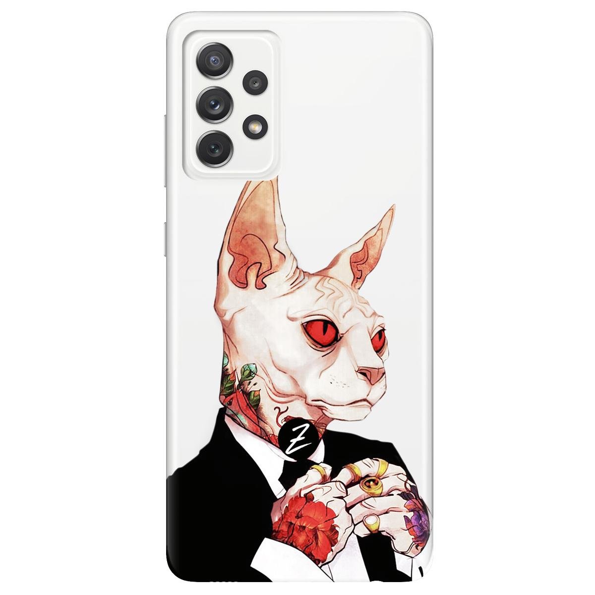 Силіконовий чохол Zorrov для Samsung Galaxy A72 - Mister cat (15140040103124117)