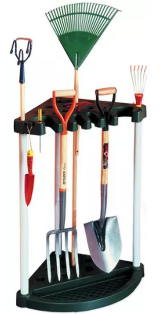 Кутова стійка для інструментів Keter Corner Tool Rack Чорний (230826) - фото 2 Кутова стійка для інструментів Keter Corner Tool Rack Чорний (230826) - фото 2