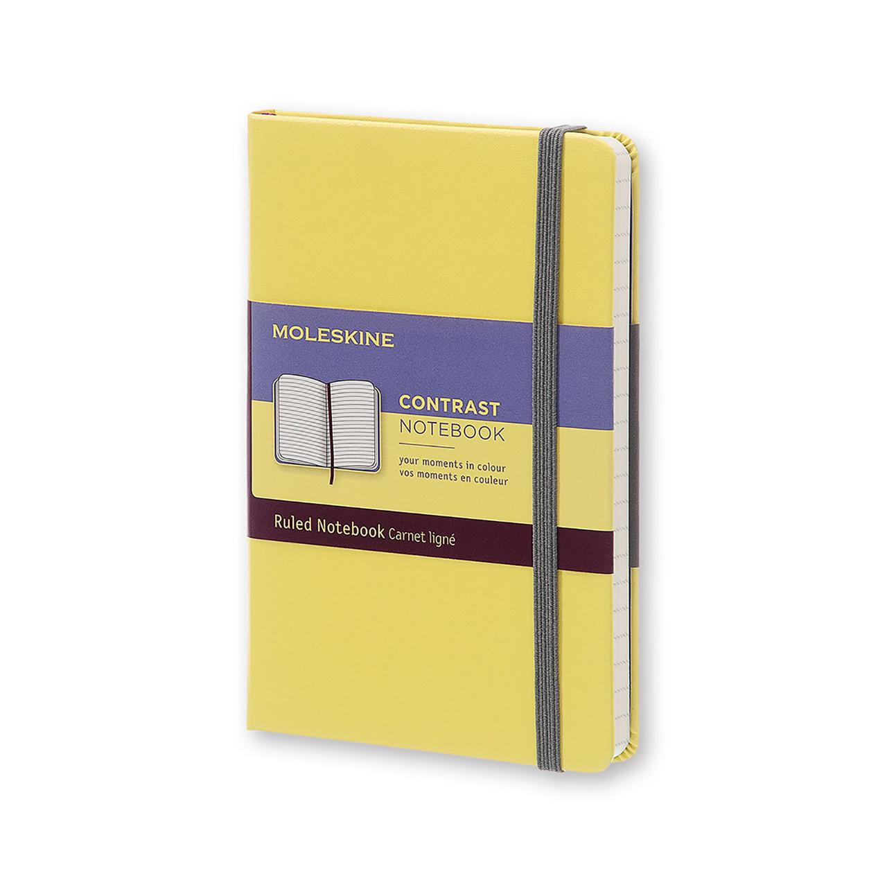 Блокнот Moleskine Limited Contrast карманный 192 страницы цитрус в линейку 9х14 см