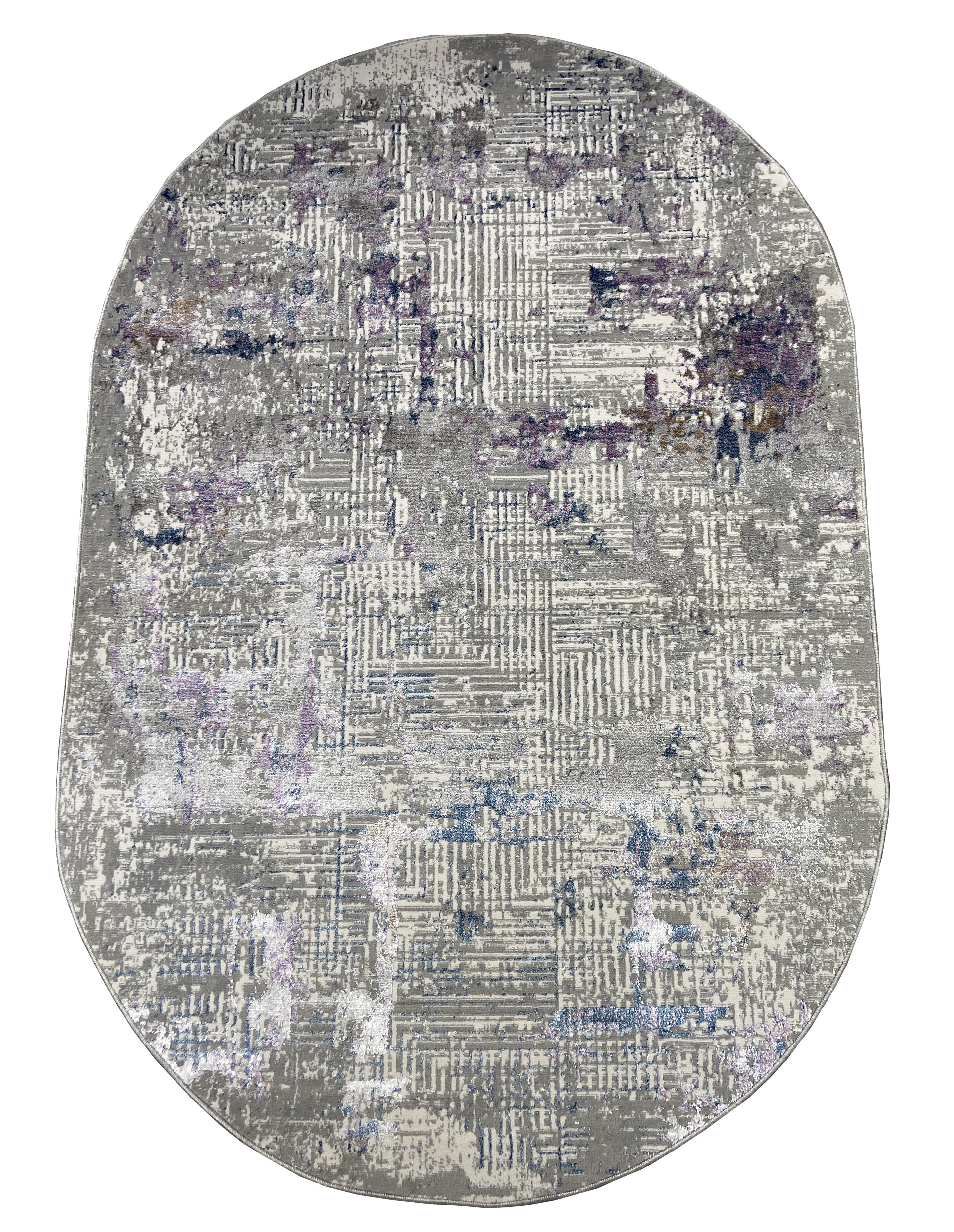 Килим Charleston 150x230 см овал Сірий (AE27AО3) Килим Charleston 150x230 см овал Сірий (AE27AО3)