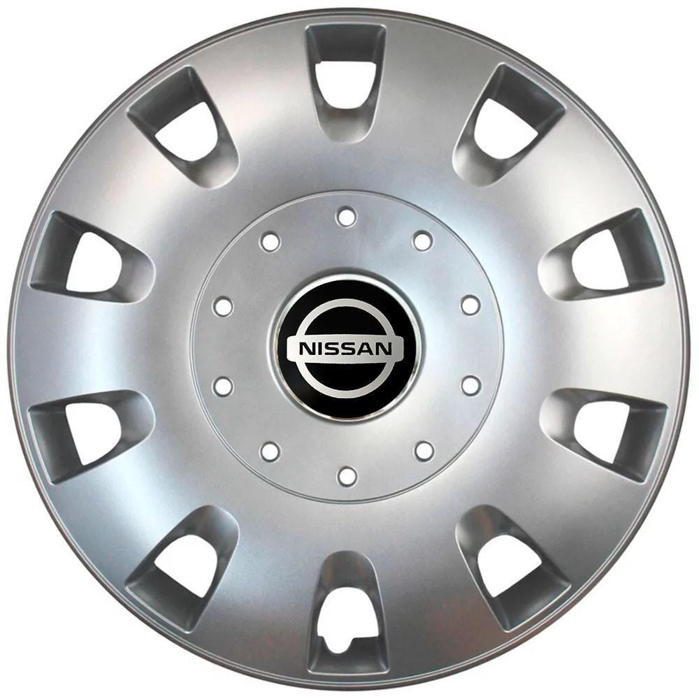 Колпаки SJS R16 с логотипом Nissan 401 4 шт. Серебристый (2654561587)