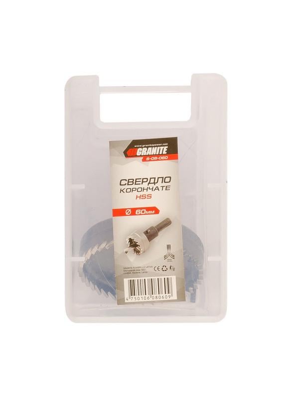 Свердло корончате Granite HSS 60 мм (6-08-060) - фото 2 Свердло корончате Granite HSS 60 мм (6-08-060) - фото 2