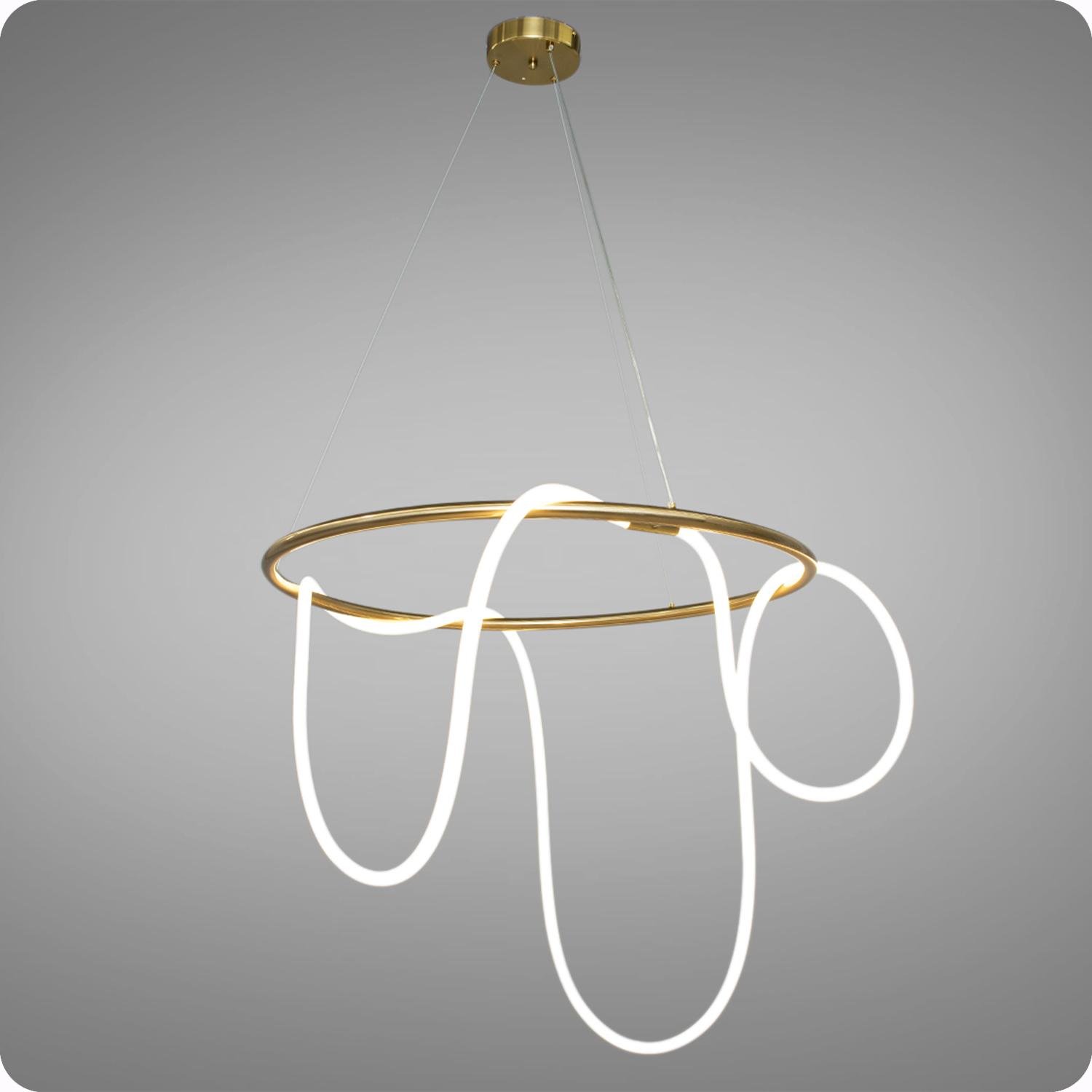 Люстра підвісна 517 Dlight 32 Вт Золотий (02089) - фото 2