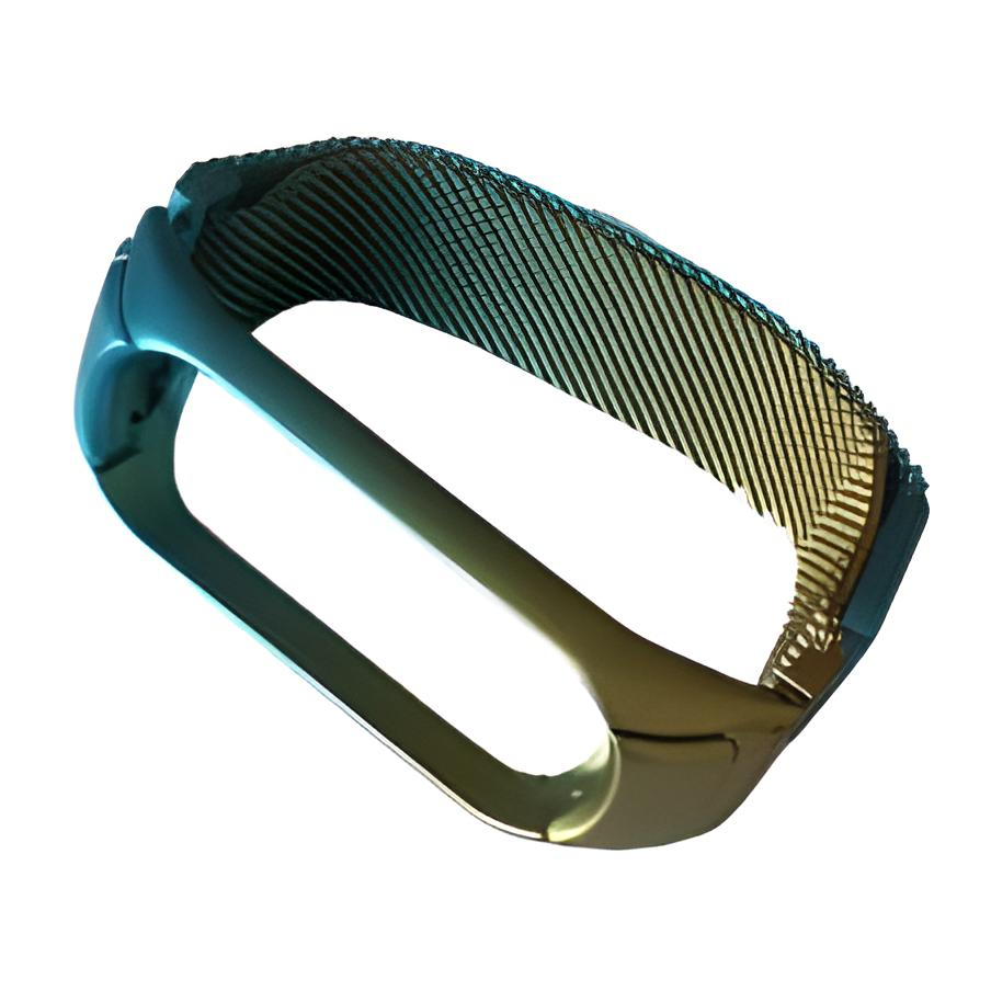 Ремешок для фитнес браслета Xiaomi Mi Band 3 4 Milanese Gold/Blue