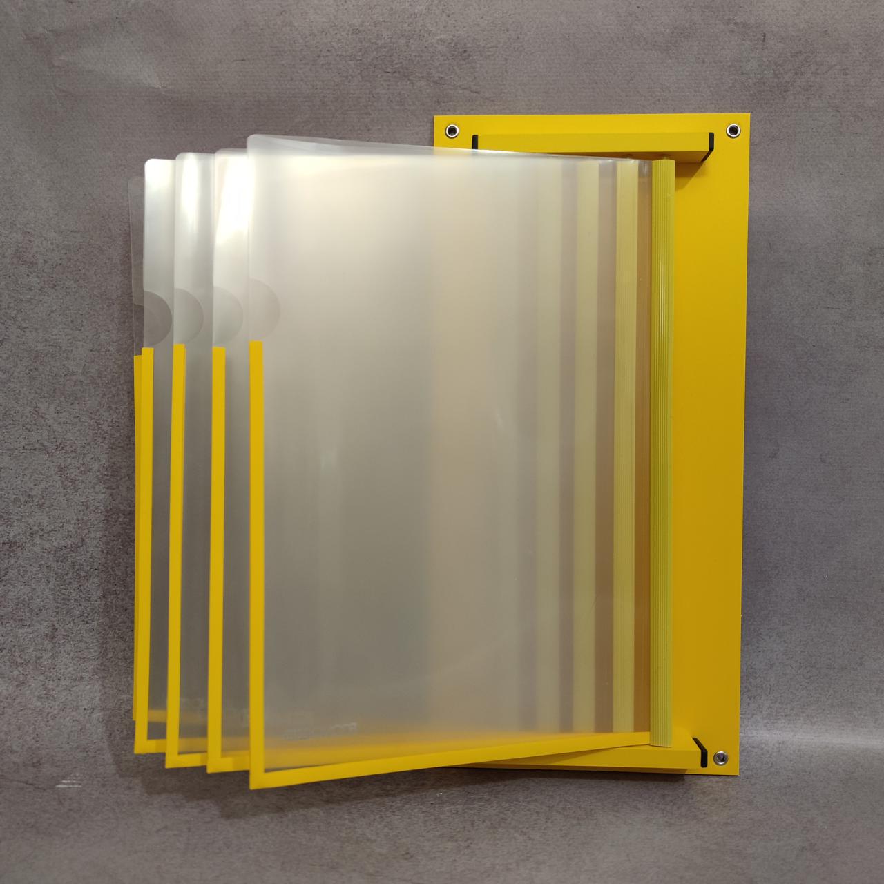 Стенд-книжка Эконом на 5 карманов без заголовка Желтый (1870047334) - фото 3 Стенд-книжка Эконом на 5 карманов без заголовка Желтый (1870047334) - фото 3