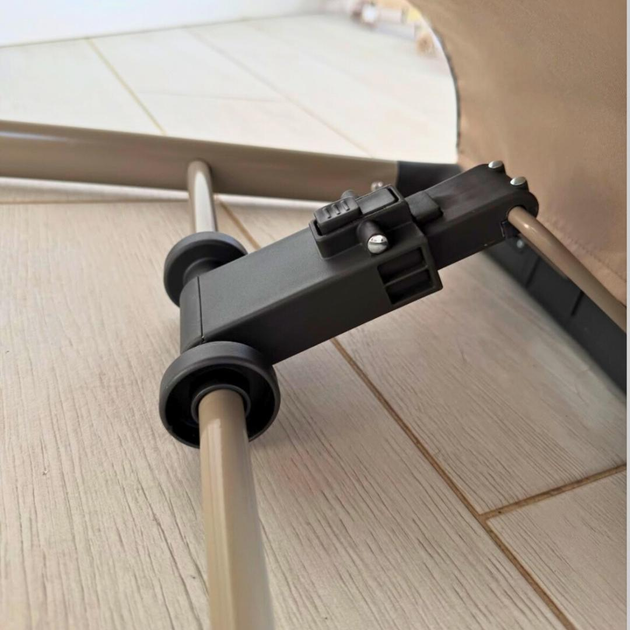 Дитячий шезлонг El Camino ME 1178 IZZY Taupe з режимом хитання з натурального льону Beige (2529761061) - фото 4 Дитячий шезлонг El Camino ME 1178 IZZY Taupe з режимом хитання з натурального льону Beige (2529761061) - фото 4