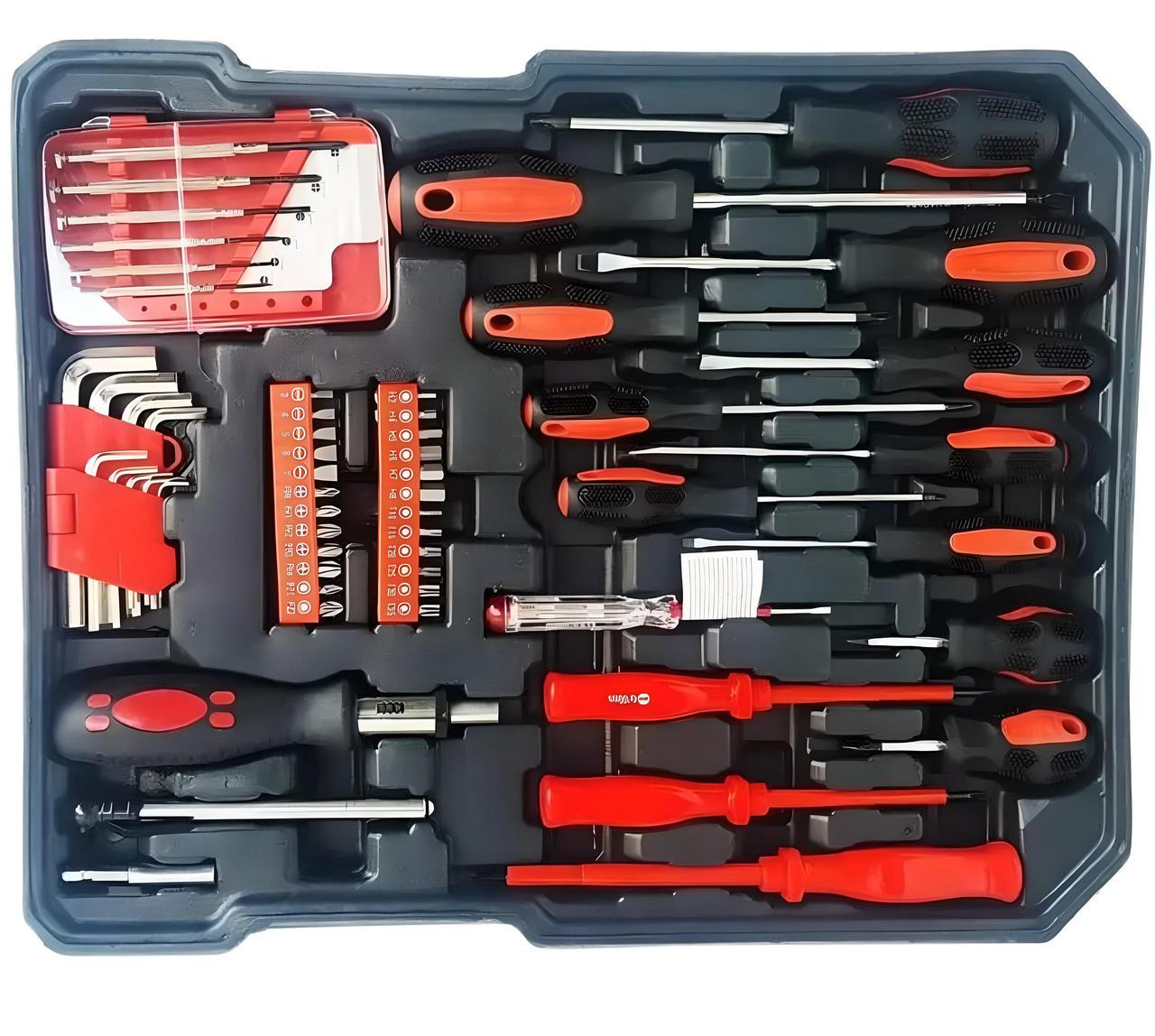 Набор инструментов ZPX ZX-3990 399 пр. в чемодане на 4 отделения (ZX-3990)