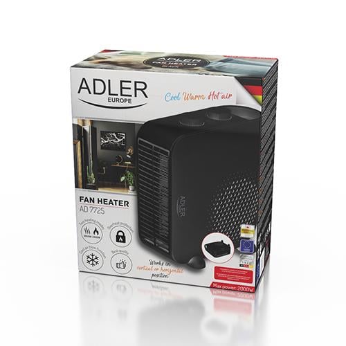 Термовентилятор обогреватель Adler AD 7725b 2000 Вт - фото 8