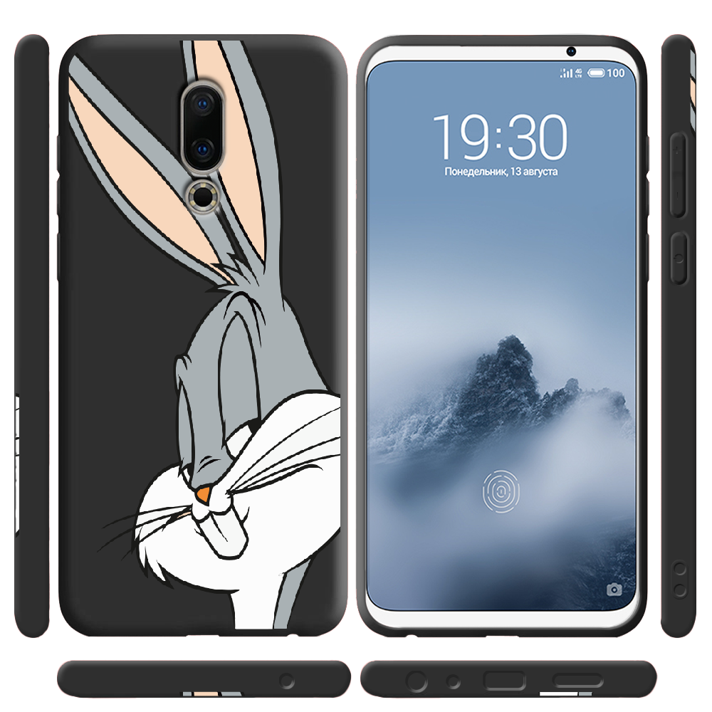 Чохол BoxFace Meizu 16 TH Lucky Rabbit Чорний силікон (35817-bk81-36103) - фото 2