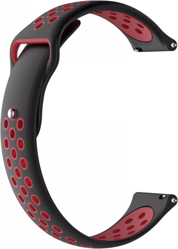 Ремешок Sport для Xiaomi Watch S1 Acttive Black/Red (29006-44) - фото 2