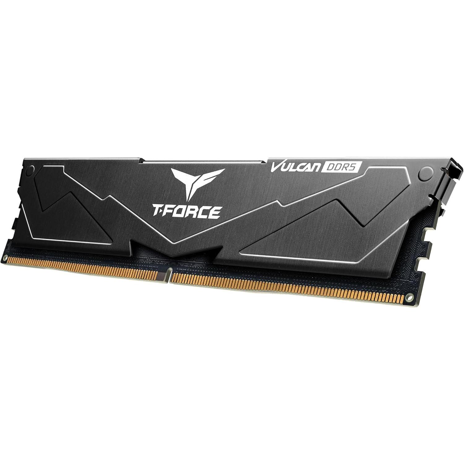 Оперативна пам'ять Team T-Force Vulcan 32 GB /2x16GB DDR5 6000MHz Black (FLBD532G6000HC38JDC01) - фото 2