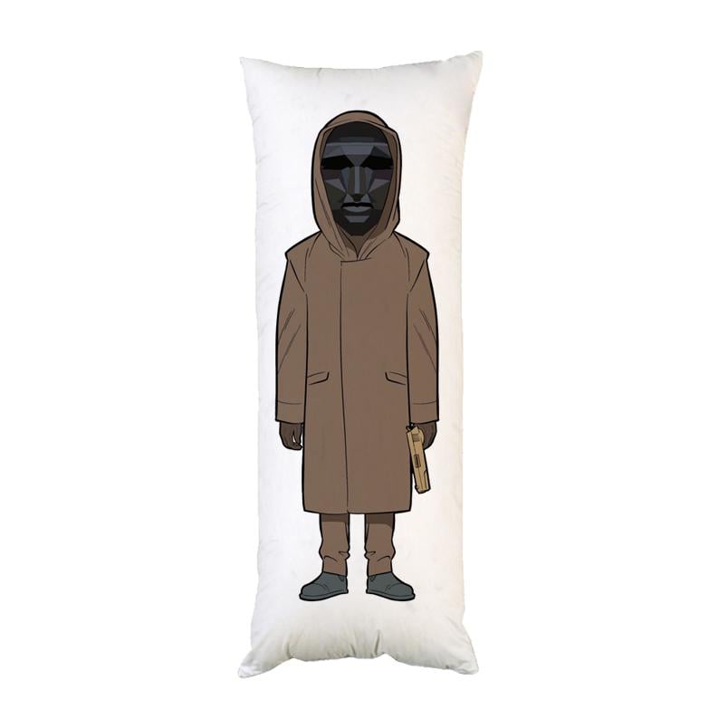 Подушка-обнимашка дакимакура Игра в кальмара двухсторонняя 40х100 см (dk126)