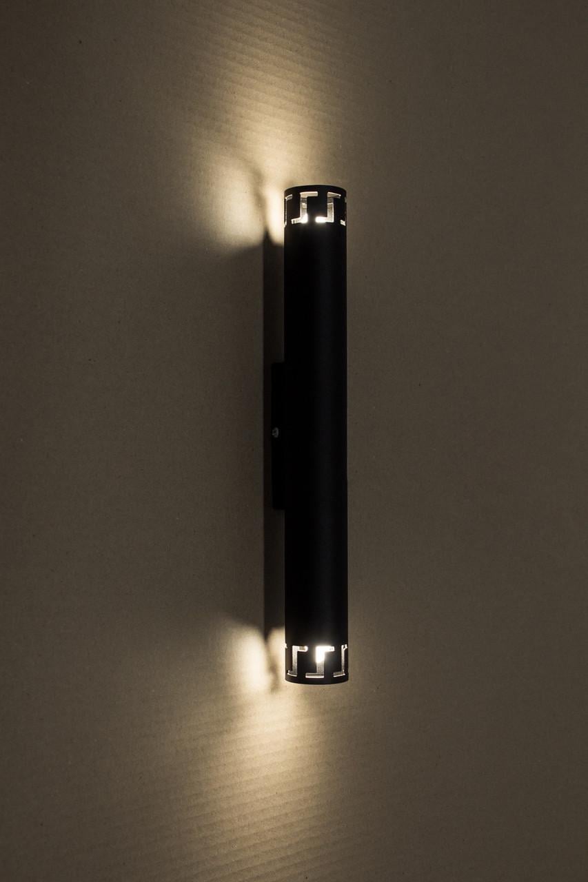 Светильник настенный MSK Electric Greece NL 2540 BK бра под две лампы E-14 (1660128495)