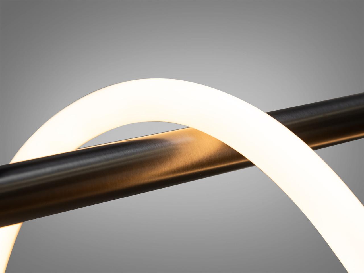 Люстра подвесная из гибкого неона 32 W Черный хром (SY9752-L1500 BHR) - фото 3 Люстра подвесная из гибкого неона 32 W Черный хром (SY9752-L1500 BHR) - фото 3