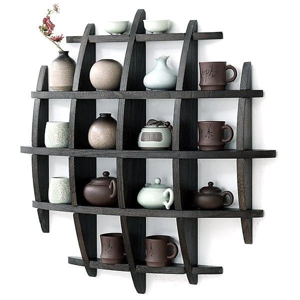 Полка для кружек из дерева Галиро Венге (СДК-009512)