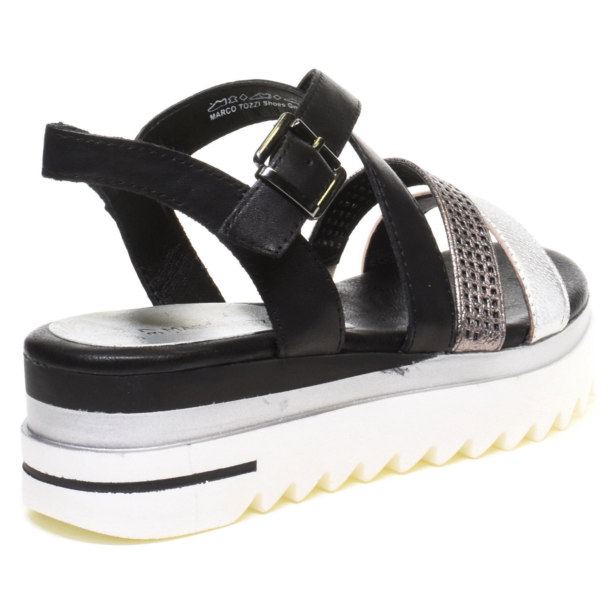 Сандалии женские Marco Tozzi р. 40 Черный/Серебряный (069916-40) - фото 2