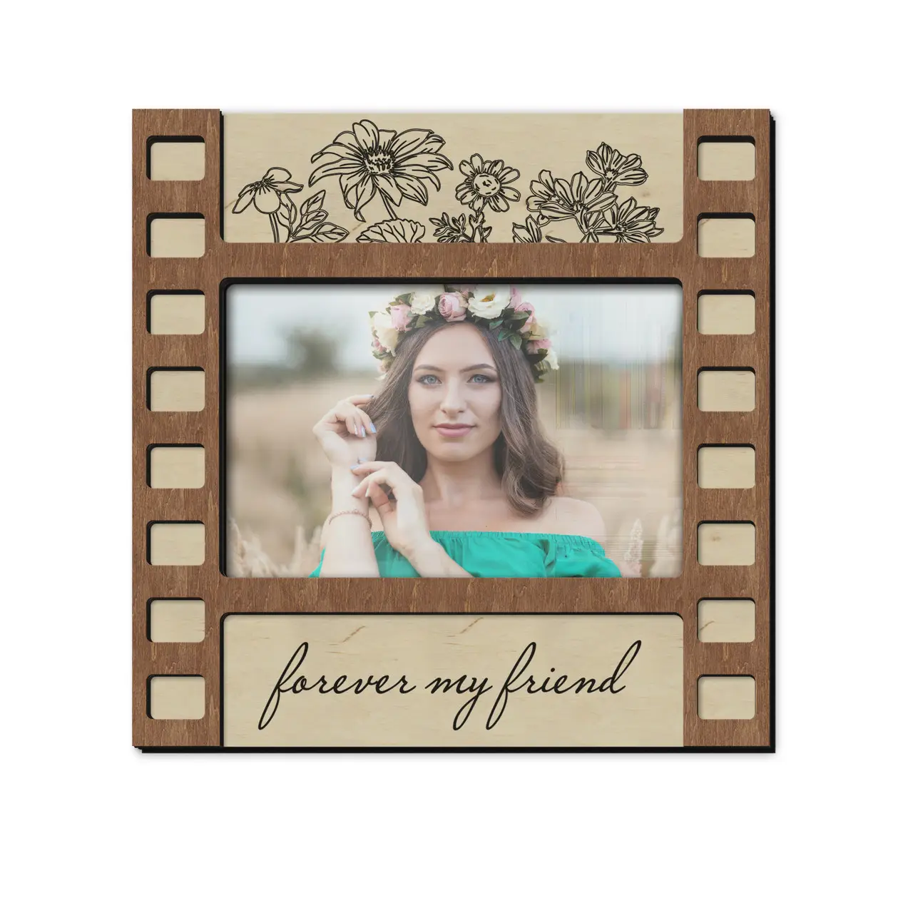 Фоторамка Forever My Friend на 1 фото Натуральний (film_frame_horizontal_4x6-1) - фото 1