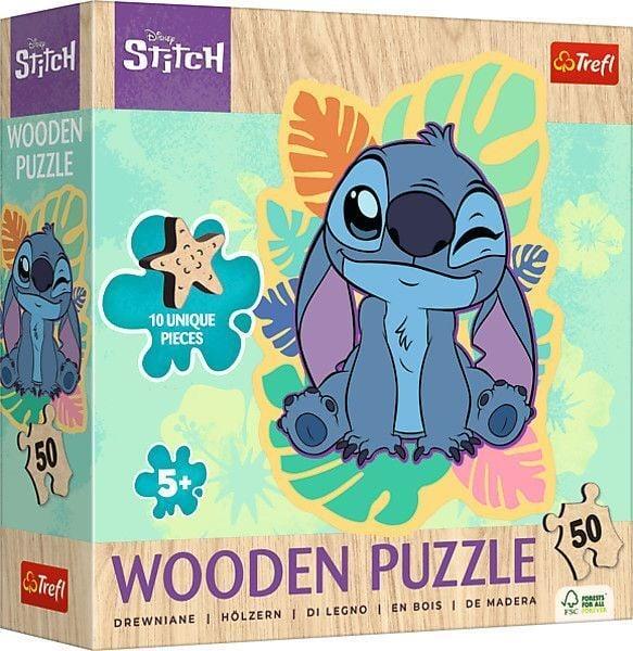 Пазли Wooden LiloStitch Щасливий Стіч 50 елементів (2987236490)