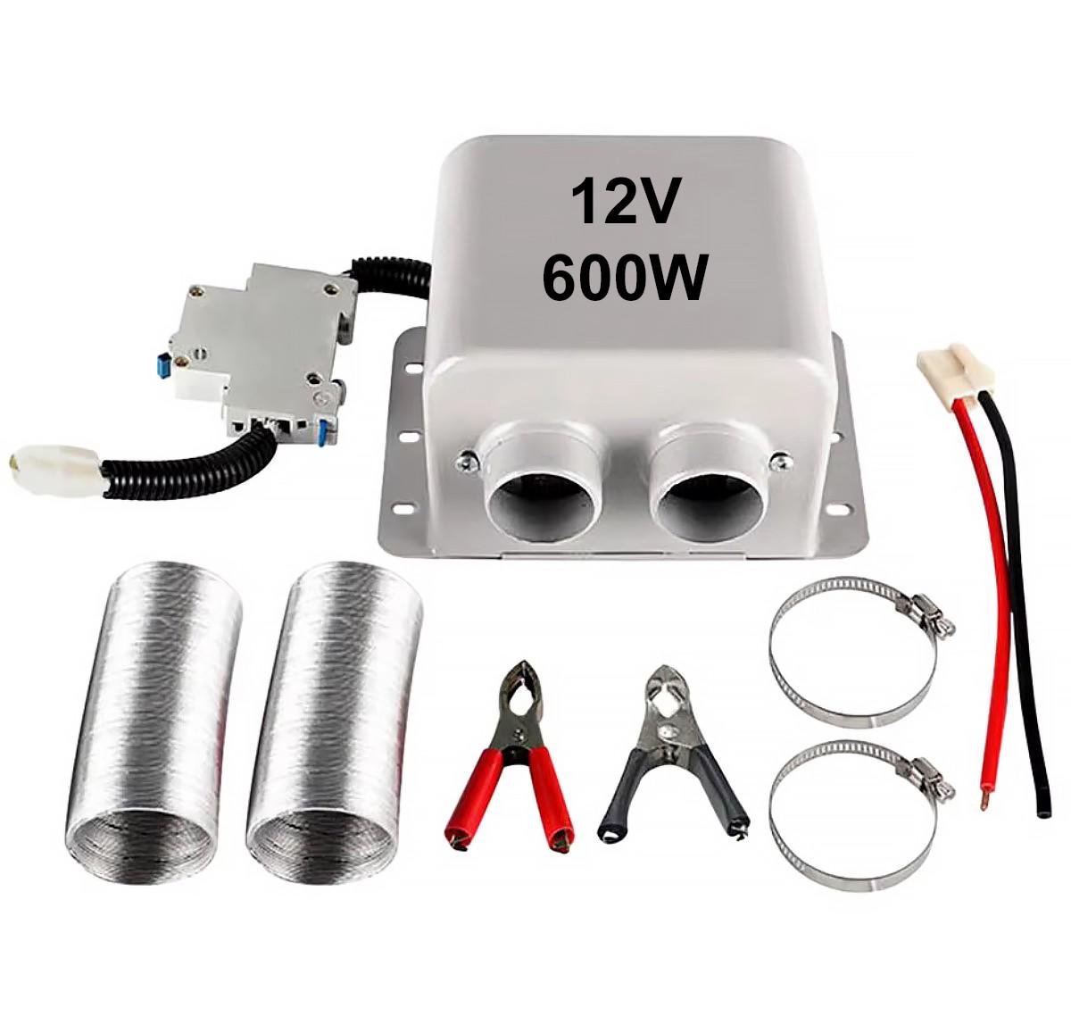 Обігрівач автомобільний 12V з 2 отворами 600 Вт Обігрівач автомобільний 12V з 2 отворами 600 Вт