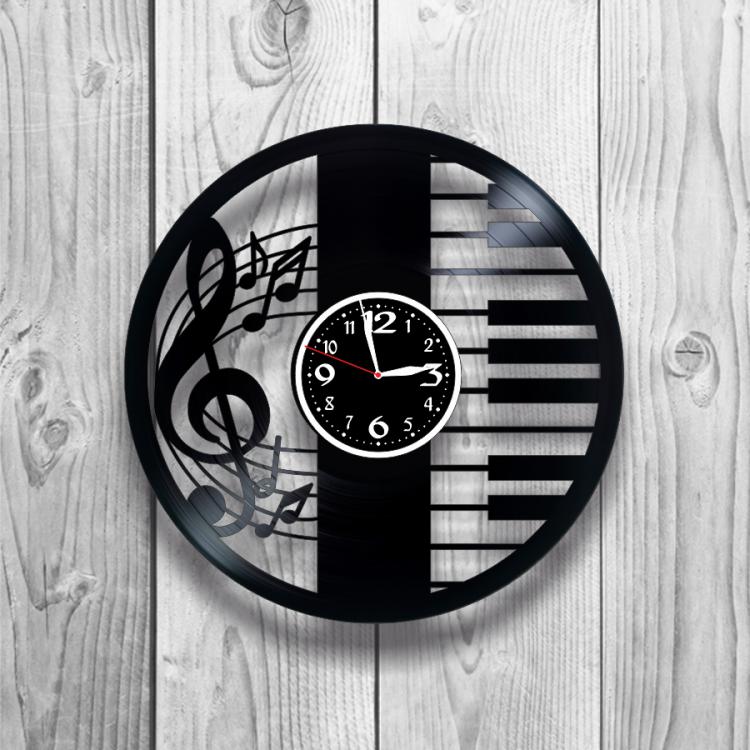 Часы настенные Музыкальный стиль 0274 из виниловой пластинки